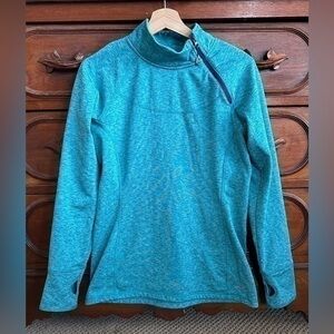 Eddie Bauer asymmetric zip fleece